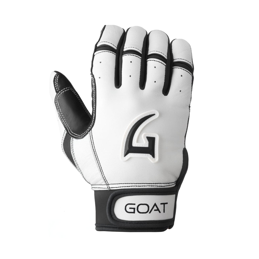 Origin Series Short Cuff White and Black Batting Gloves