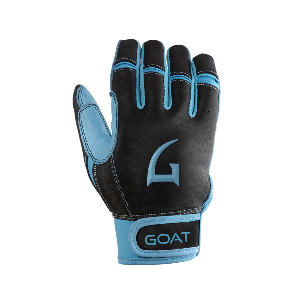Origin Series Short Cuff Black and Electric Blue Batting Gloves