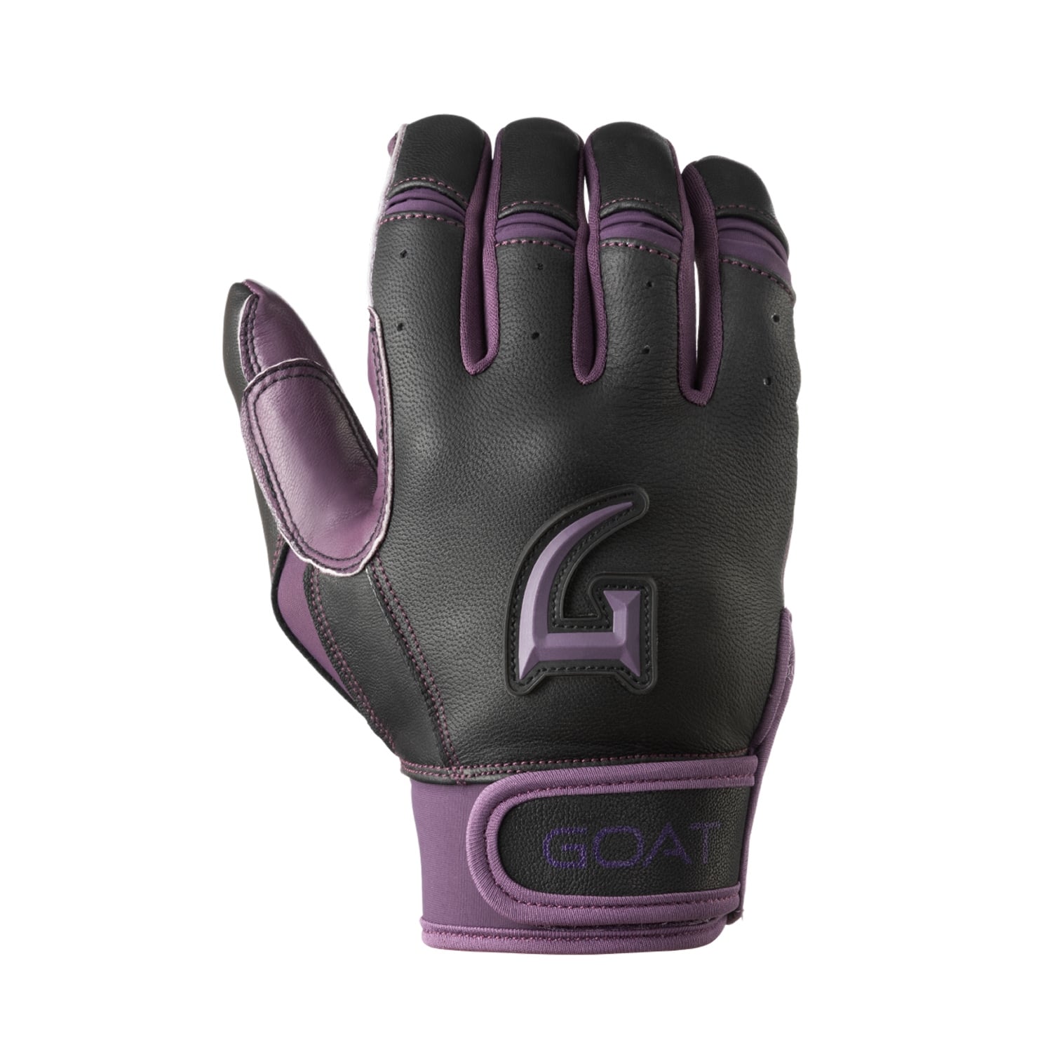 Origin Series Short Cuff Black and Purple Batting Gloves