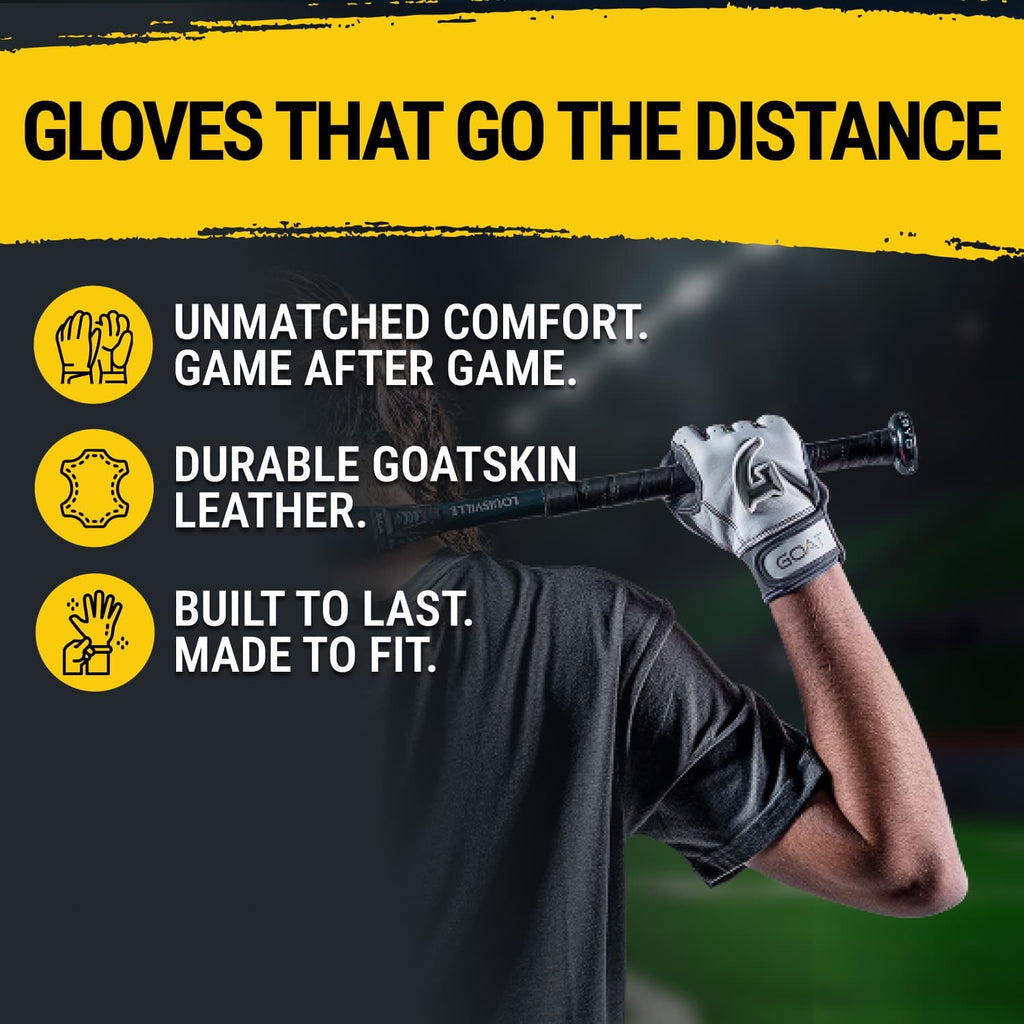 Origin Series Short Cuff White and Navy Blue Batting Gloves