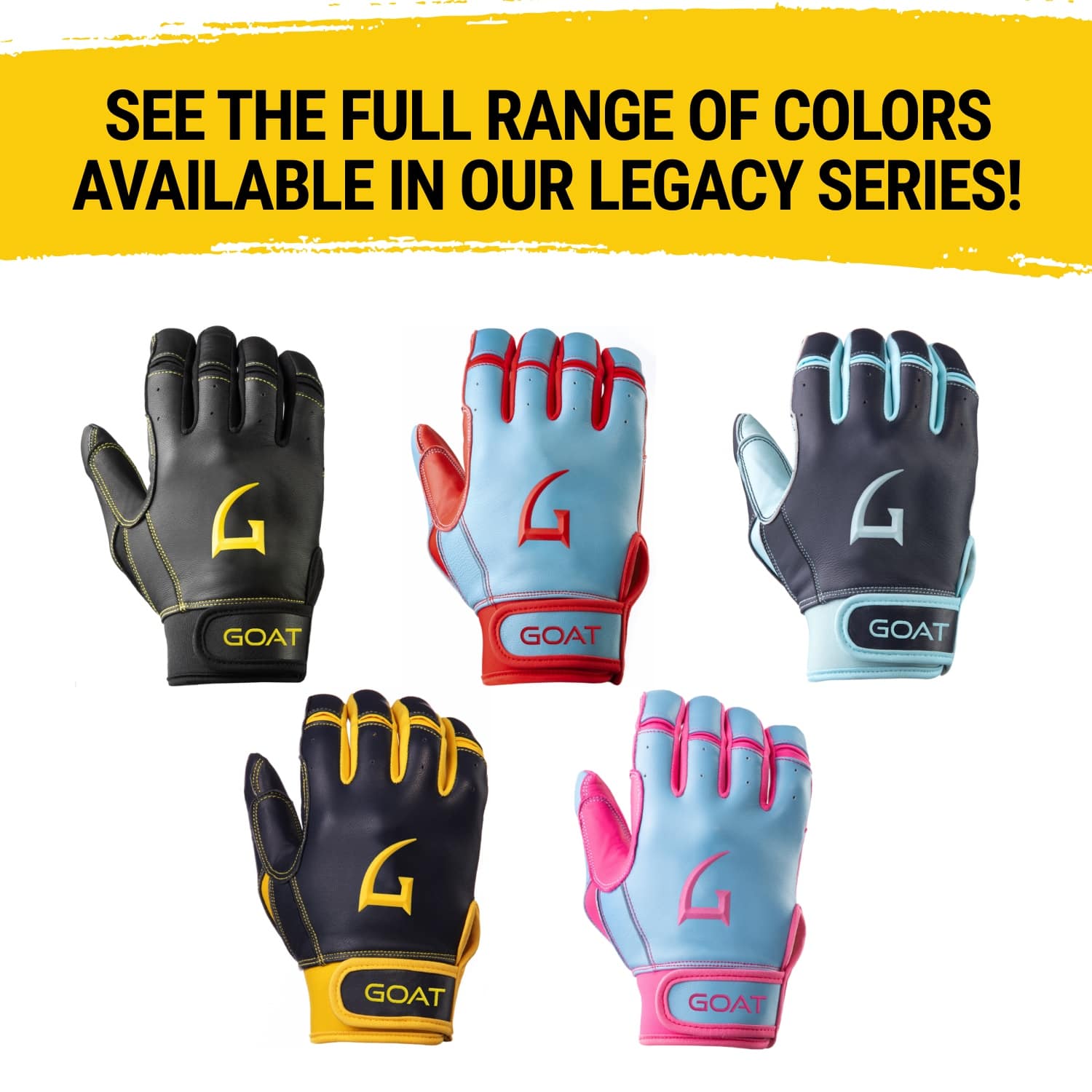 Legacy Series Short Cuff Electric Blue and Pink Batting Gloves