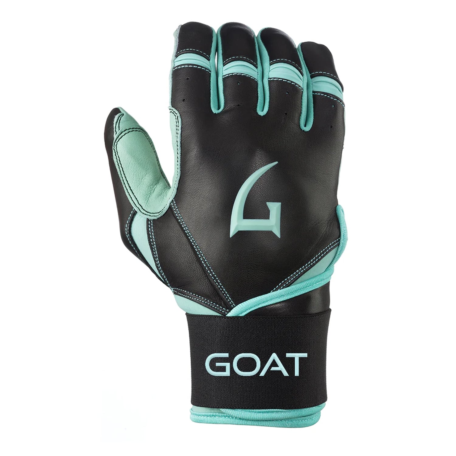 Origin Series Long Cuff Black and Mint Batting Gloves