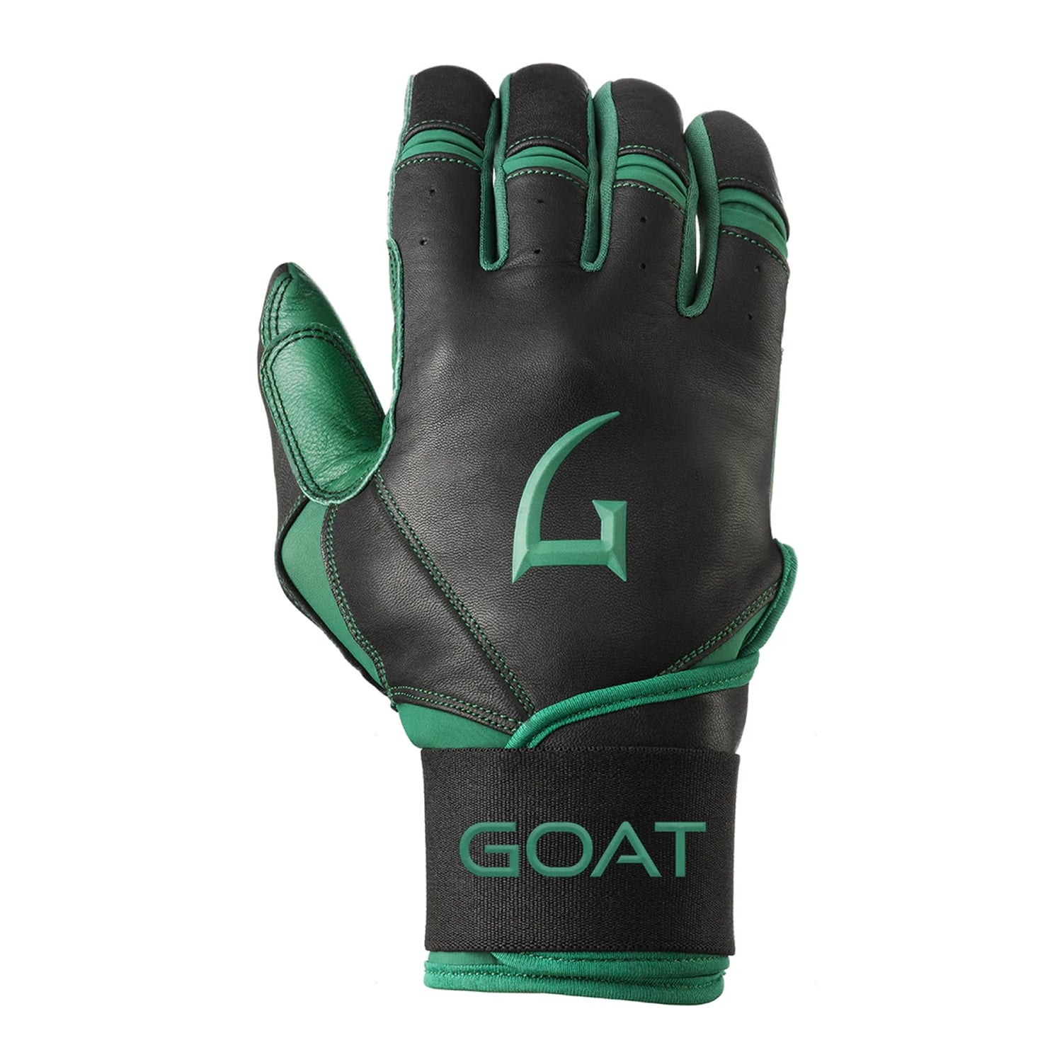 Origin Series Long Cuff Black and Green Batting Gloves