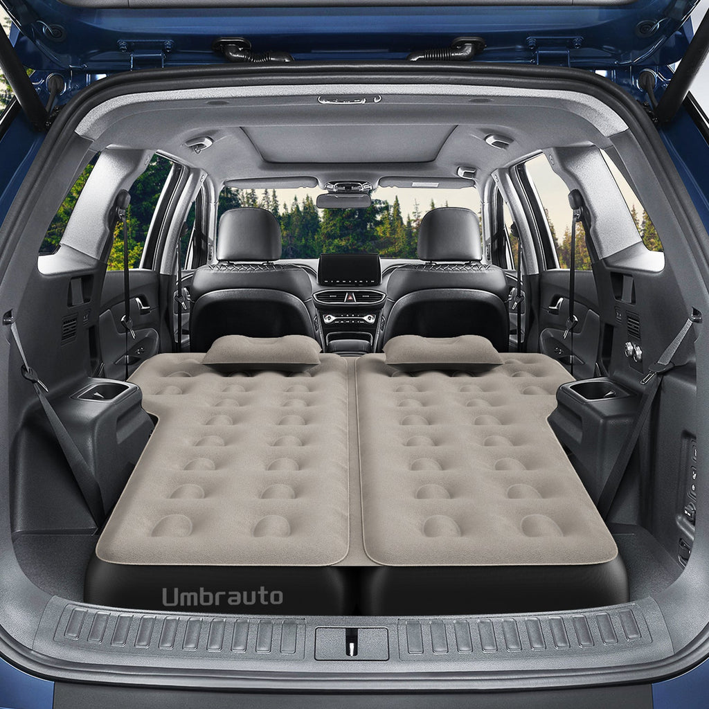 Umbrauto Thickened  SUV Back Trunk Air Mattress 3.0,Khaki Grey