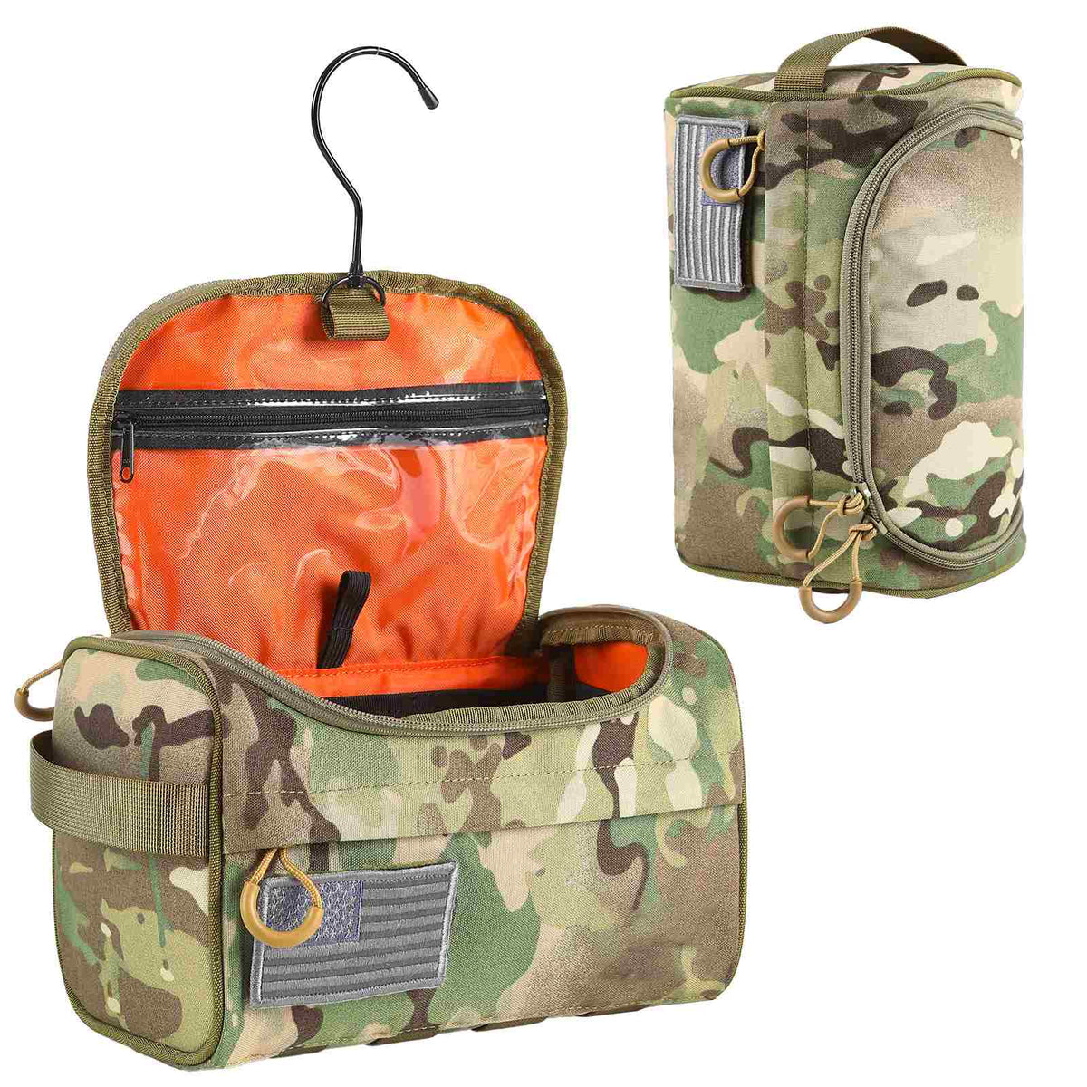 Votagoo Portable Tactical Cosmetic Organizer Pouch Nylon Hanging Makeup Storage