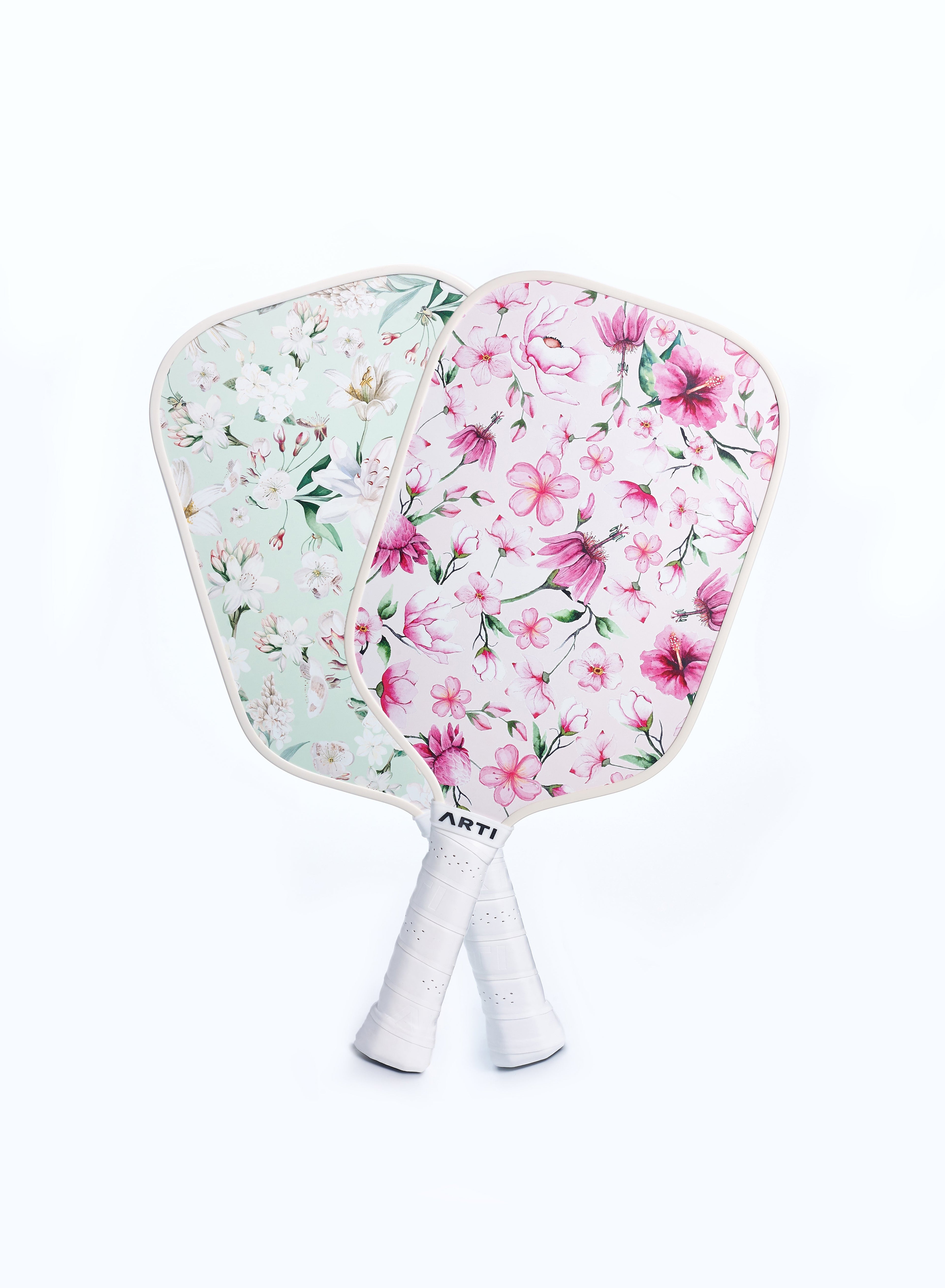 ARTI Fiberglass "Flowers" Pickleball Paddle Set