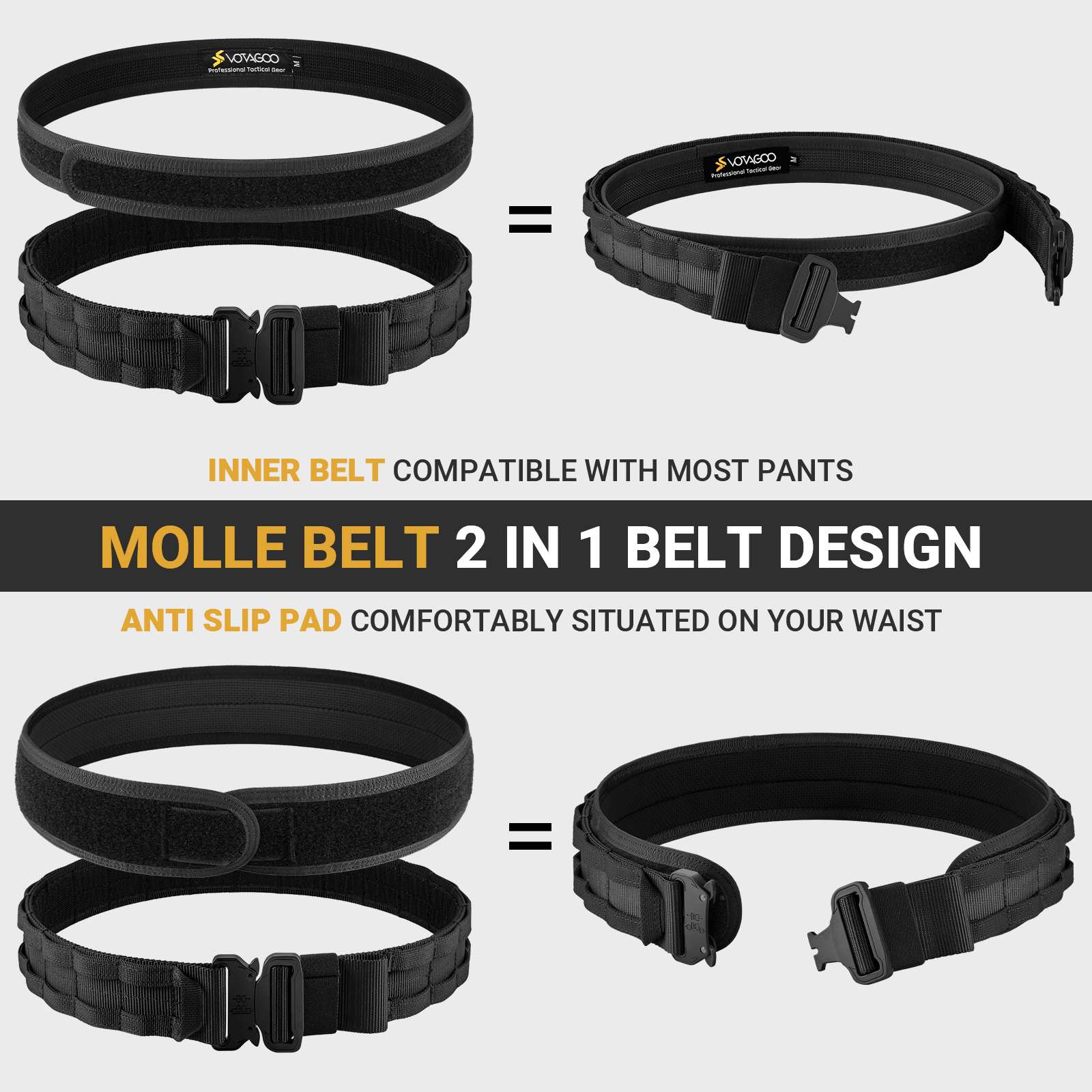 MOLLE Battle Belt with Quick Release Buckle