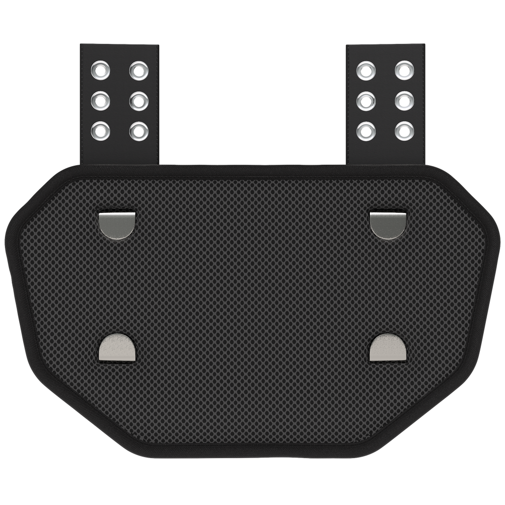 Phenom Elite Football Back Plate - Gold Rush Black
