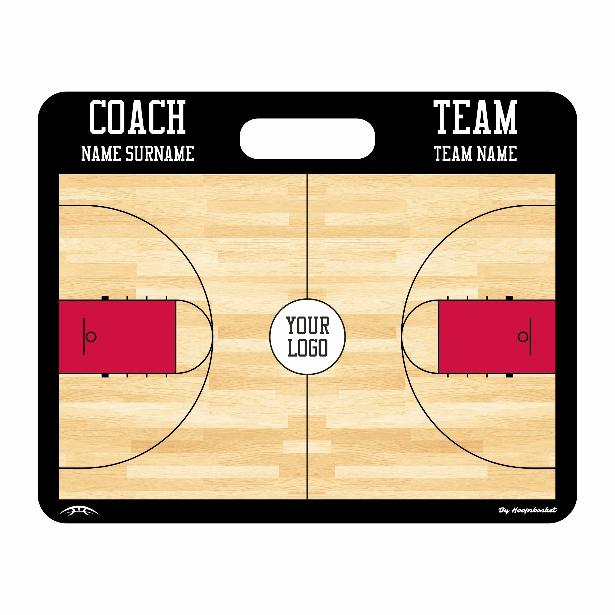 Custom High School Basketball Coaching Board 15.7 x 12.6 in (Magnetic)