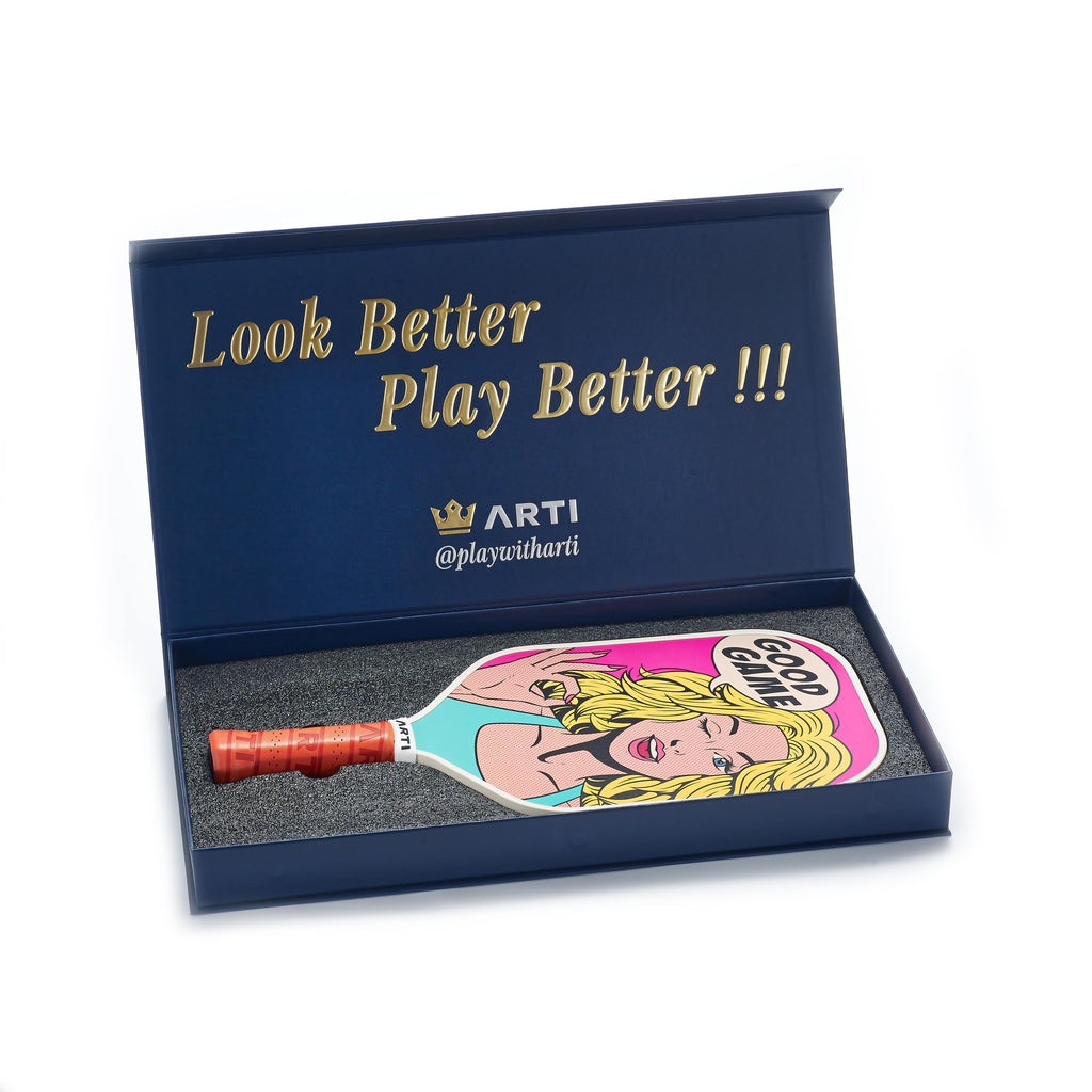 ARTI Carbon Fiber Kristen & Kristy "GOOD GAME" Paddle