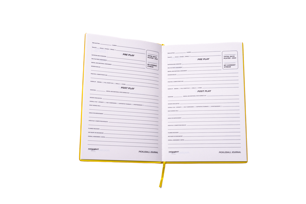 Moment Pickleball Practice & Play Mindfulness Journal