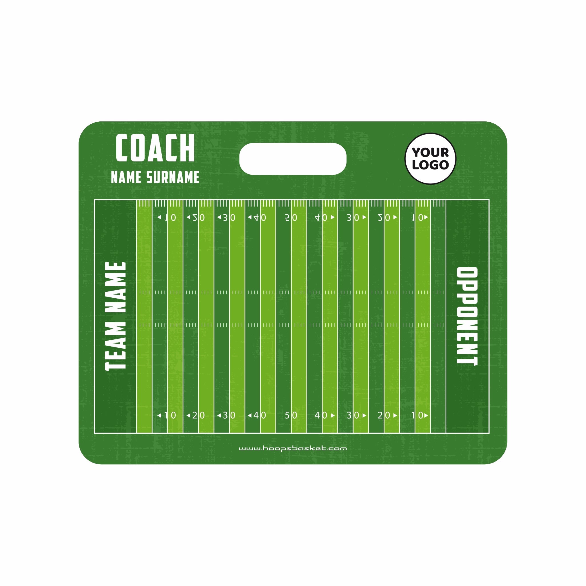 Custom Football Magnetic Coaching Board 11.4'' x 9.4'' / 29 cm x 24 cm