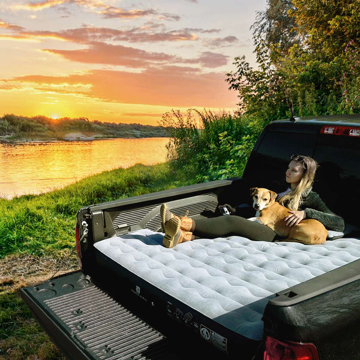 Umbrauto 6-6.5FT Mid Size Truck Bed Air Mattress 1.0,Multiple Colors