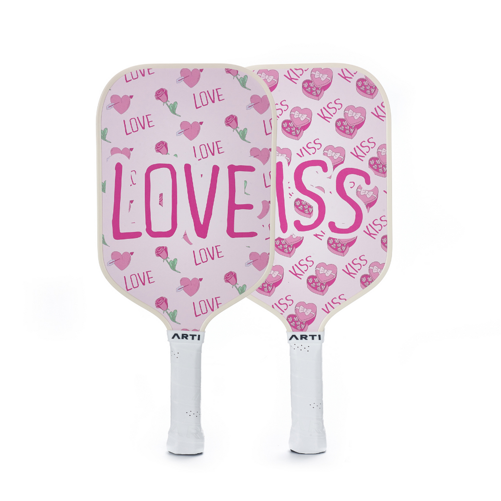 ARTI Fiberglass "Valentine's" Pickleball Paddle Set