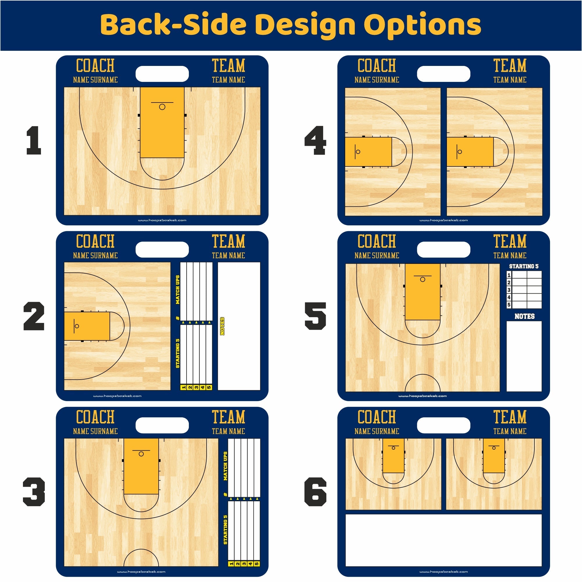 Custom Women's NCAA Basketball Coaching Board 22 x 17.5 in (Magnetic)