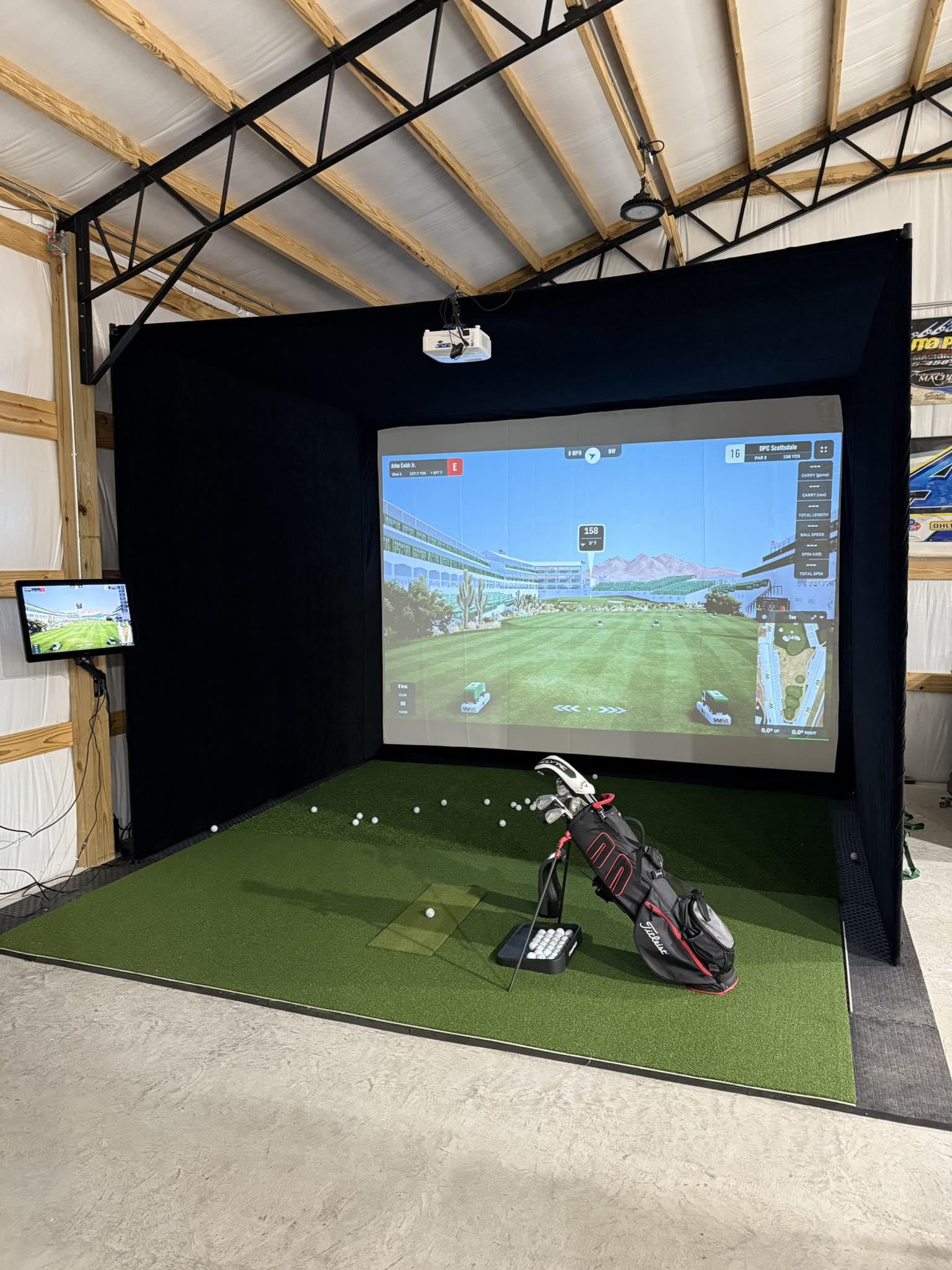 Albatross 13XD Golf Simulator Enclosure by Elite Sim Golf