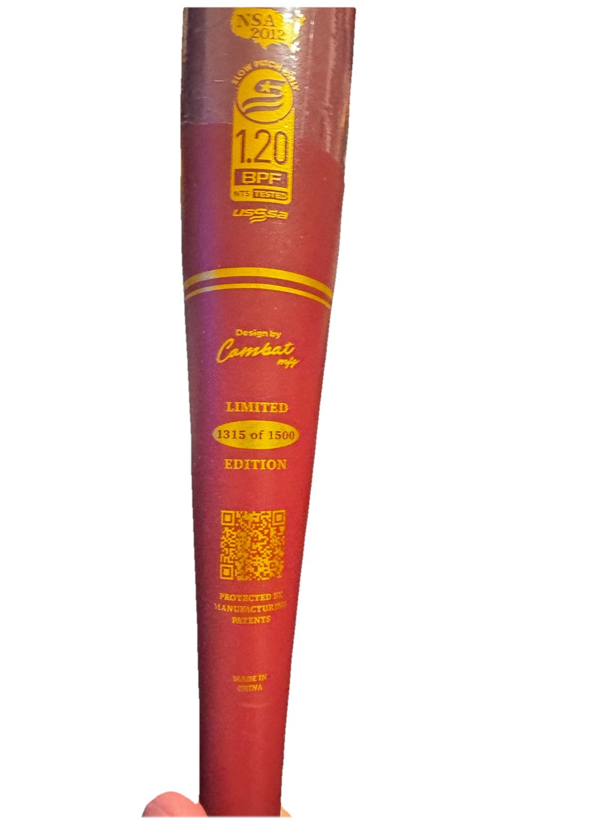 2025 Combat Country Club Bradley Jones Ed. 12.75" - RARE! - 34/27 Slow Pitch Bat