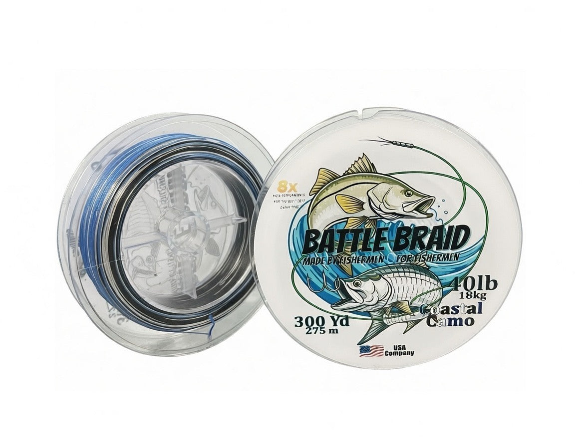 COASTAL CAMO 300YRD SPOOL 8x PE
