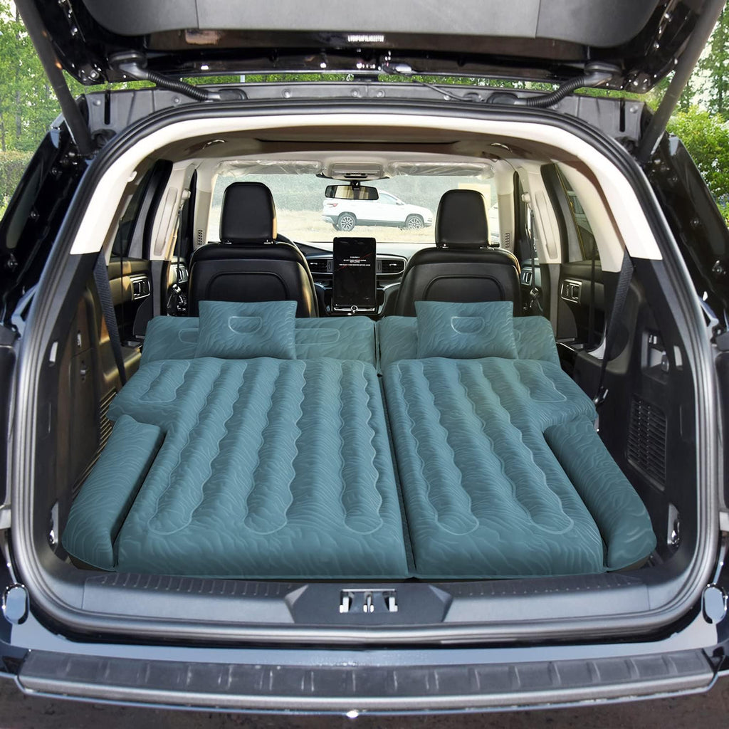 Umbrauto 63in Extended SUV Mattress Quick Inflate, Includes Pump & 2 Pillows£¬Teal