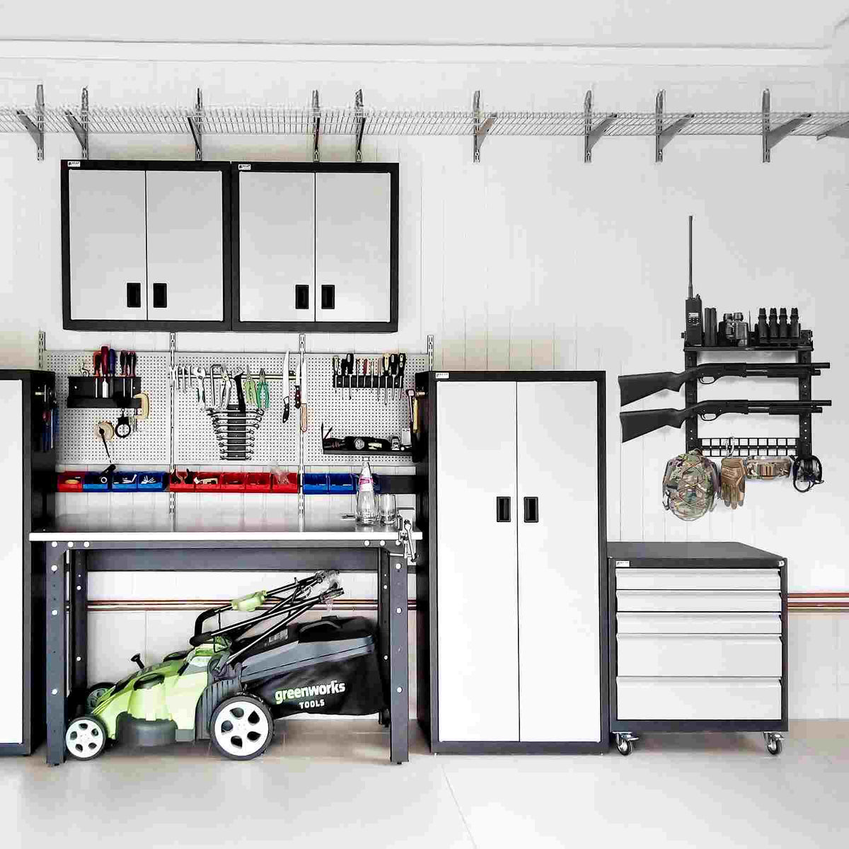Votagoo Gun Rack for Wall, Indoor Gun Racks Wall Mount, Hang Up Gun Rack for Rifle and Pistol, Steel Airsoft Gun Holder for Shutgun and Accessories