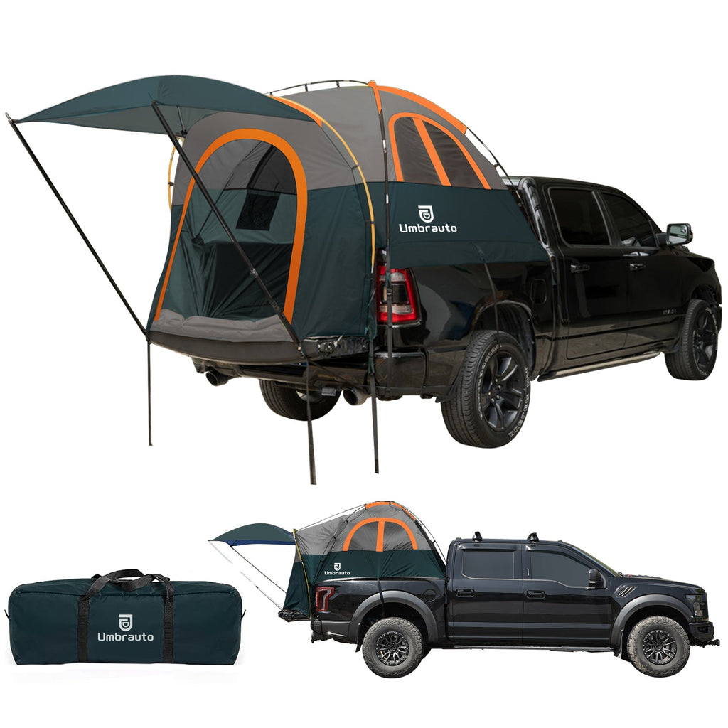 Umbrauto Truck Bed Tent with Awning,Fits 5.5-5.8 ft Truck Beds | PU3000mm Waterproof Pickup Tent