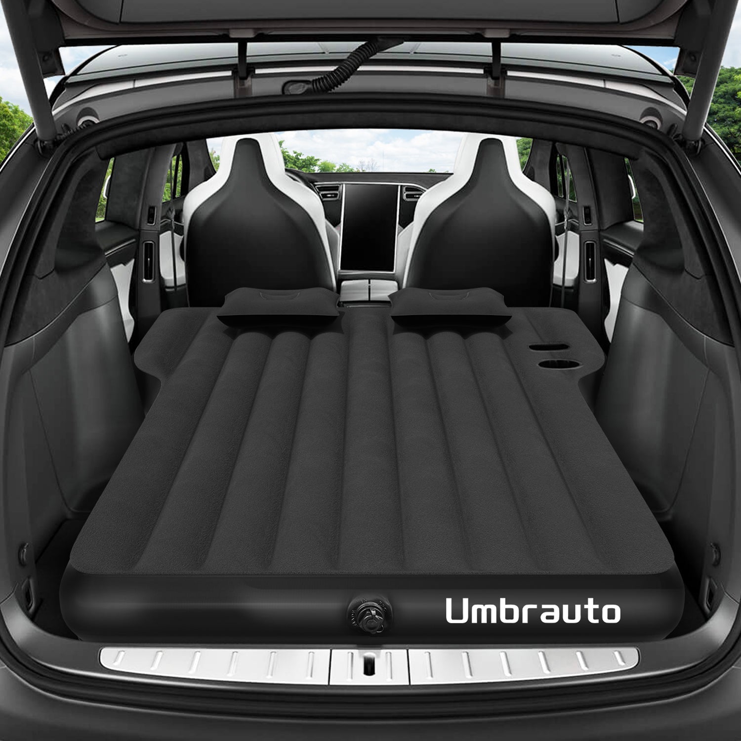 Umbrauto Tesla Y Car Camping SUV Thicken Air Mattress,Black