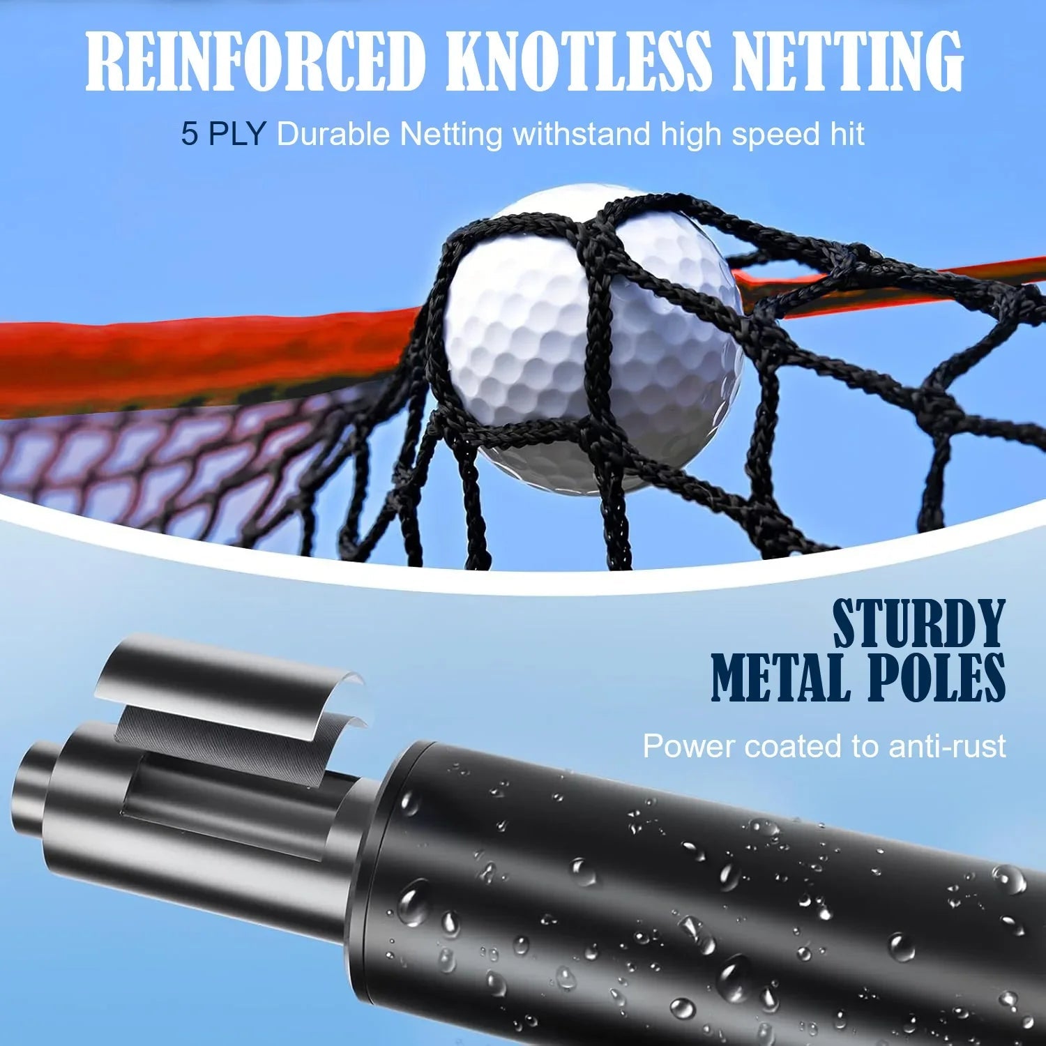 Swing Rex Pro Golf Net for Backyard – Heavy Duty Golf Practice Net