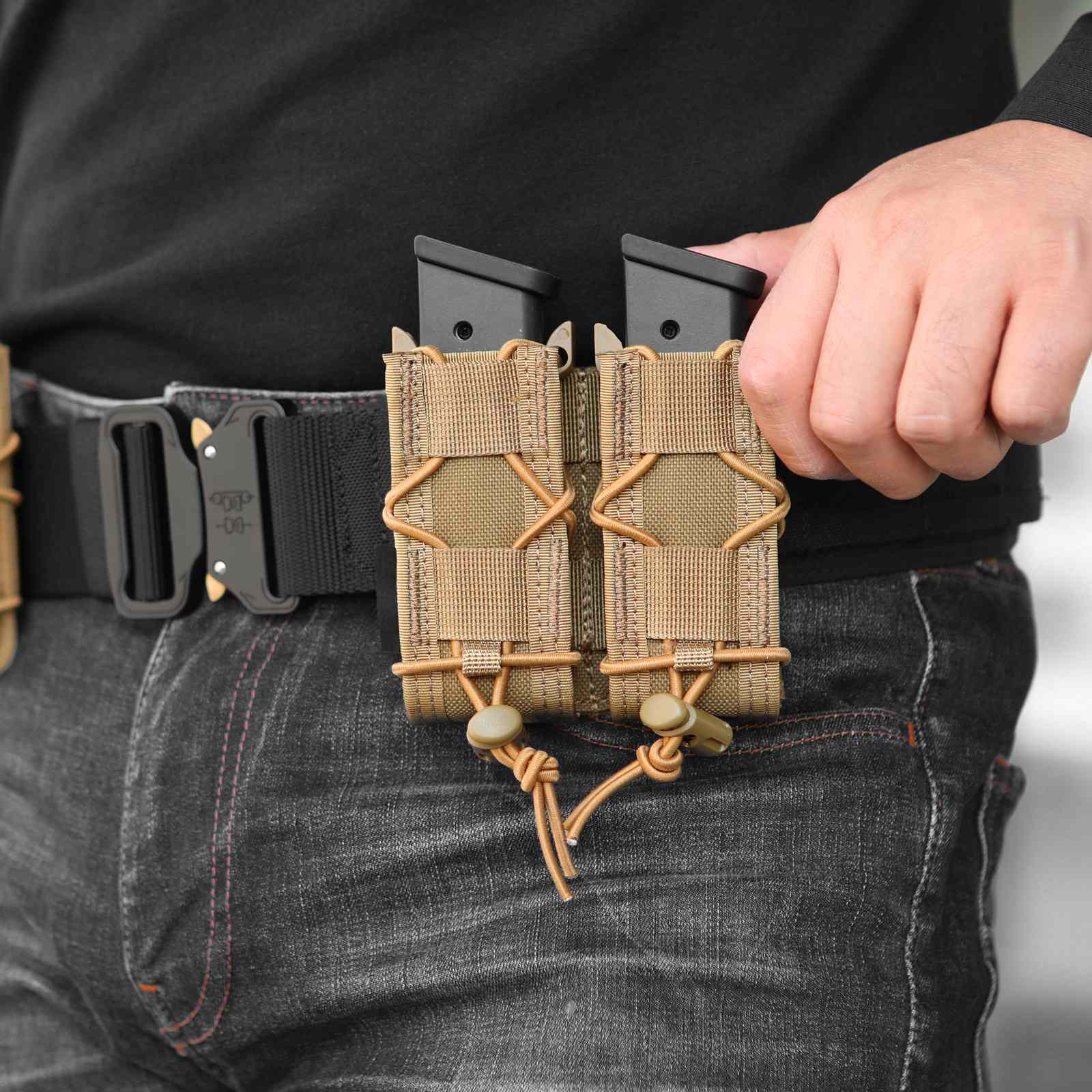 Votagoo Molle Mag Pouch 9mm/.40 Caliber Single/Dual Stack Adjustable Mag Pouch