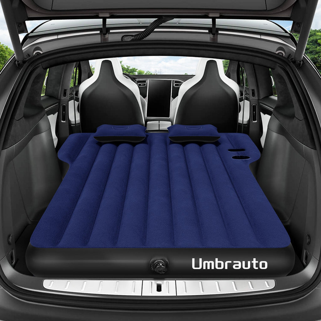 Umbrauto Tesla Y Car Camping SUV Thicken Air Mattress Blue