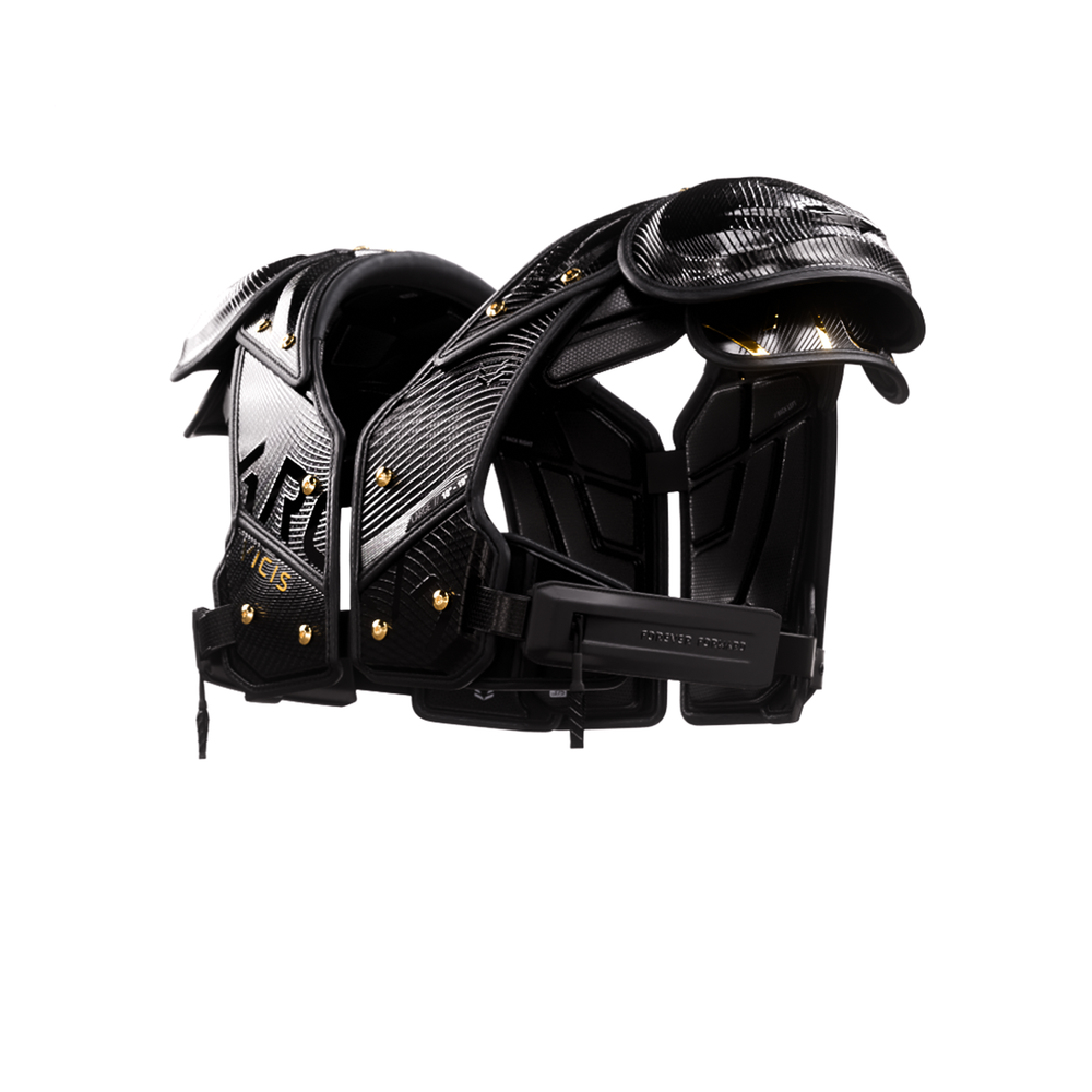 ARC_V1 ELITE SHOULDER PADS WITH ATTACHED BACK PLATE - ALL-PURPOSE