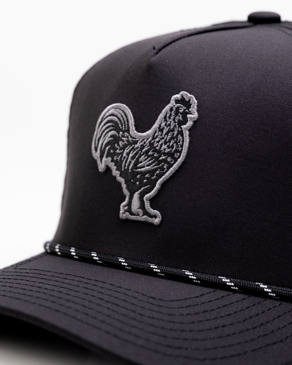 Black Cock Black - Perforated Rope Hat