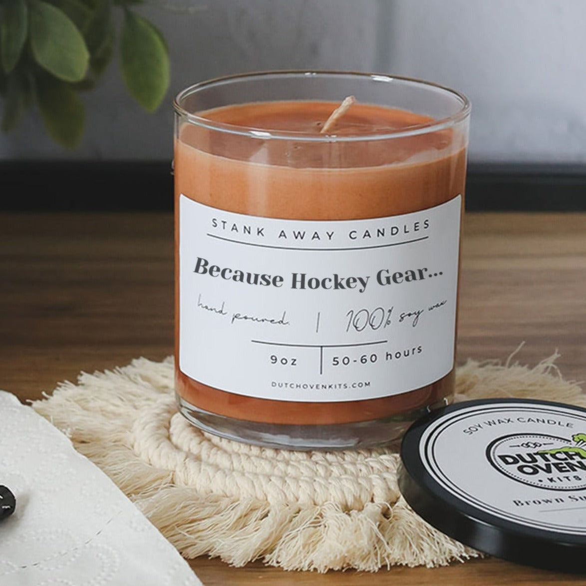 Because Hockey Gear - Natural Soy Wax Candle