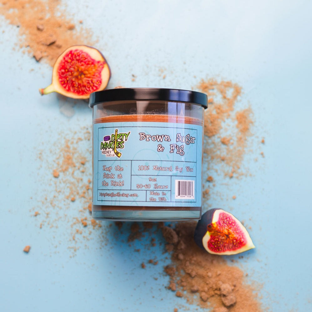 Dirty Dangles Hockey Candles - Brown Sugar and Fig