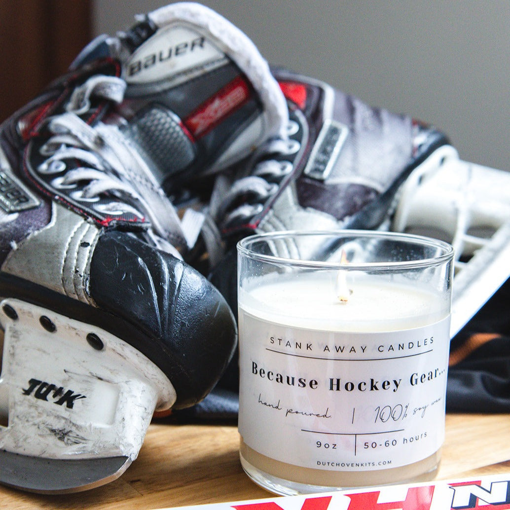 Because Hockey Gear - Natural Soy Wax Candle