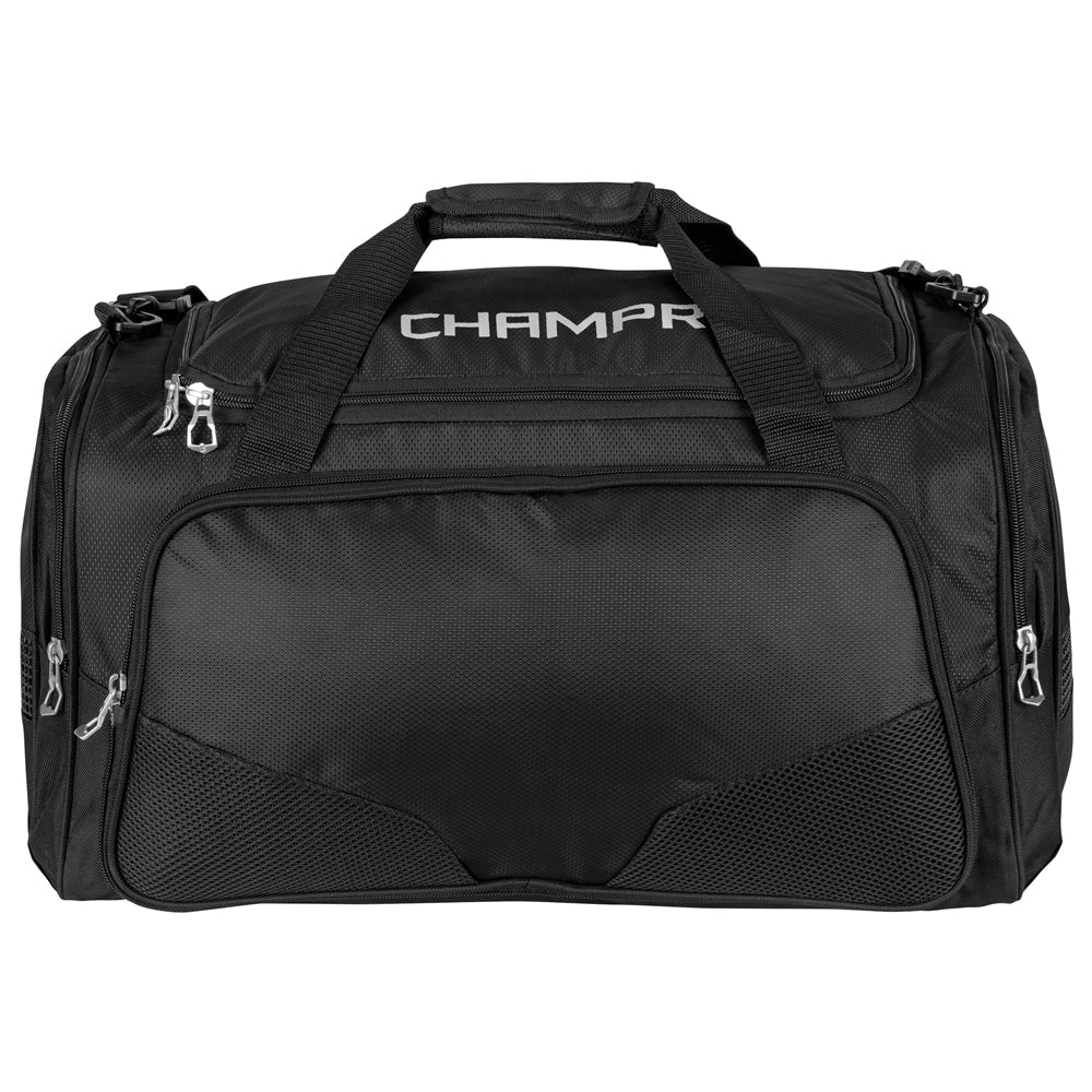 CHAMPRO LACROSSE PERSONAL GEAR DUFFEL BAG BLACK 20" X 12" X 12"