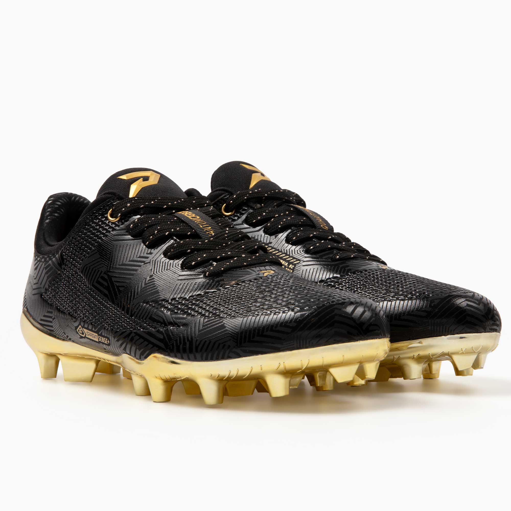 Phenom Elite Quantum Carbon Football Cleats – Gold Rush (Black & Gold)