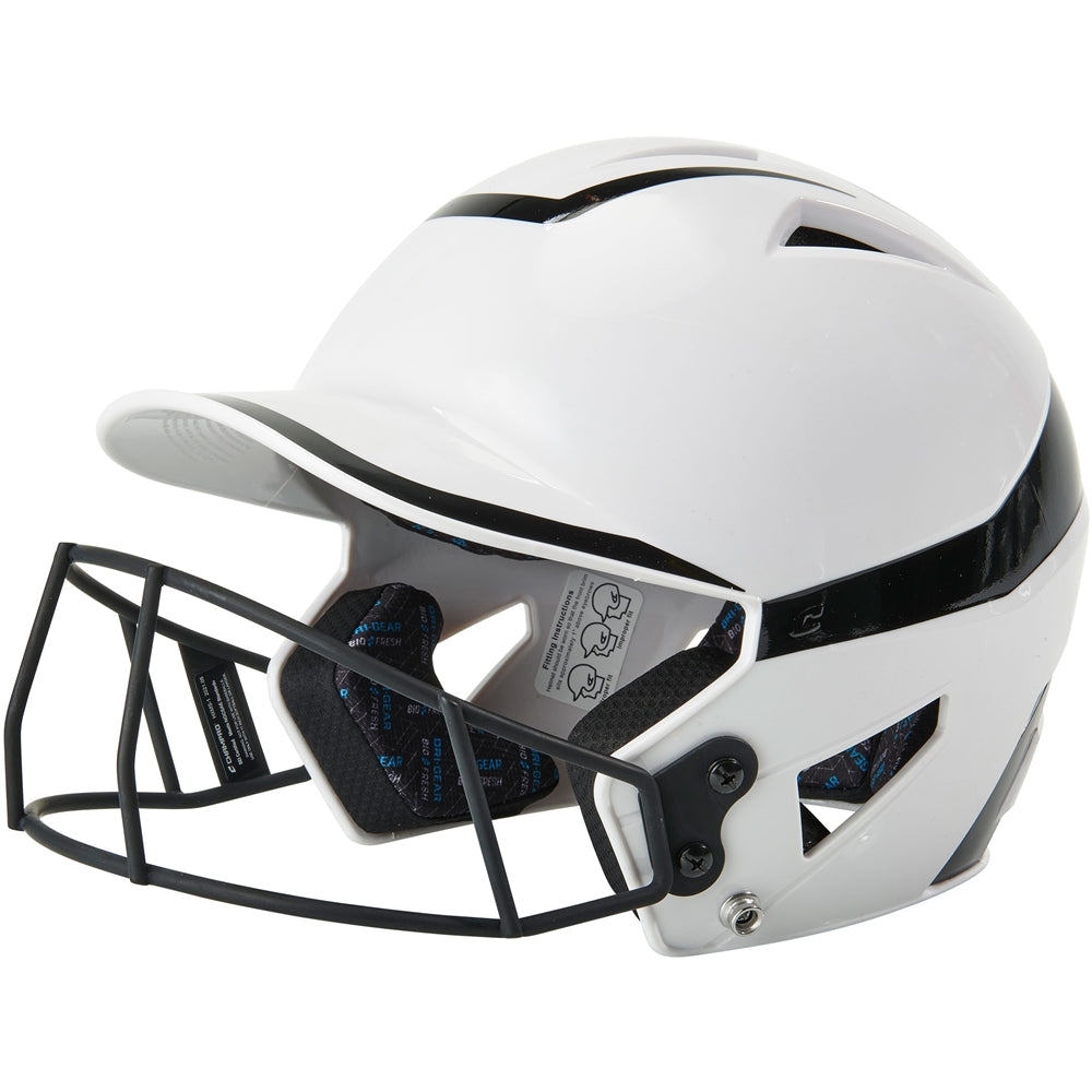 CHAMPRO FASTPITCH TWO-TONE SOFTBALL HELMET WITH MASK