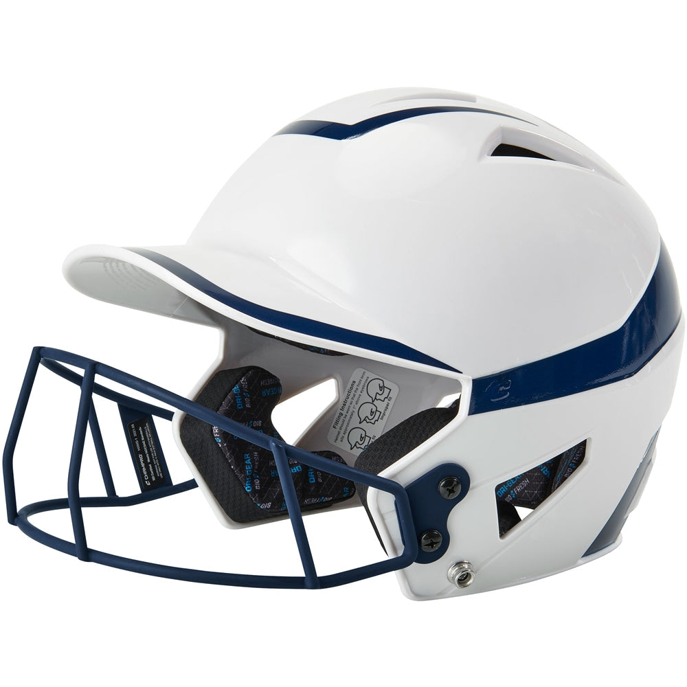 CHAMPRO FASTPITCH TWO-TONE SOFTBALL HELMET WITH MASK