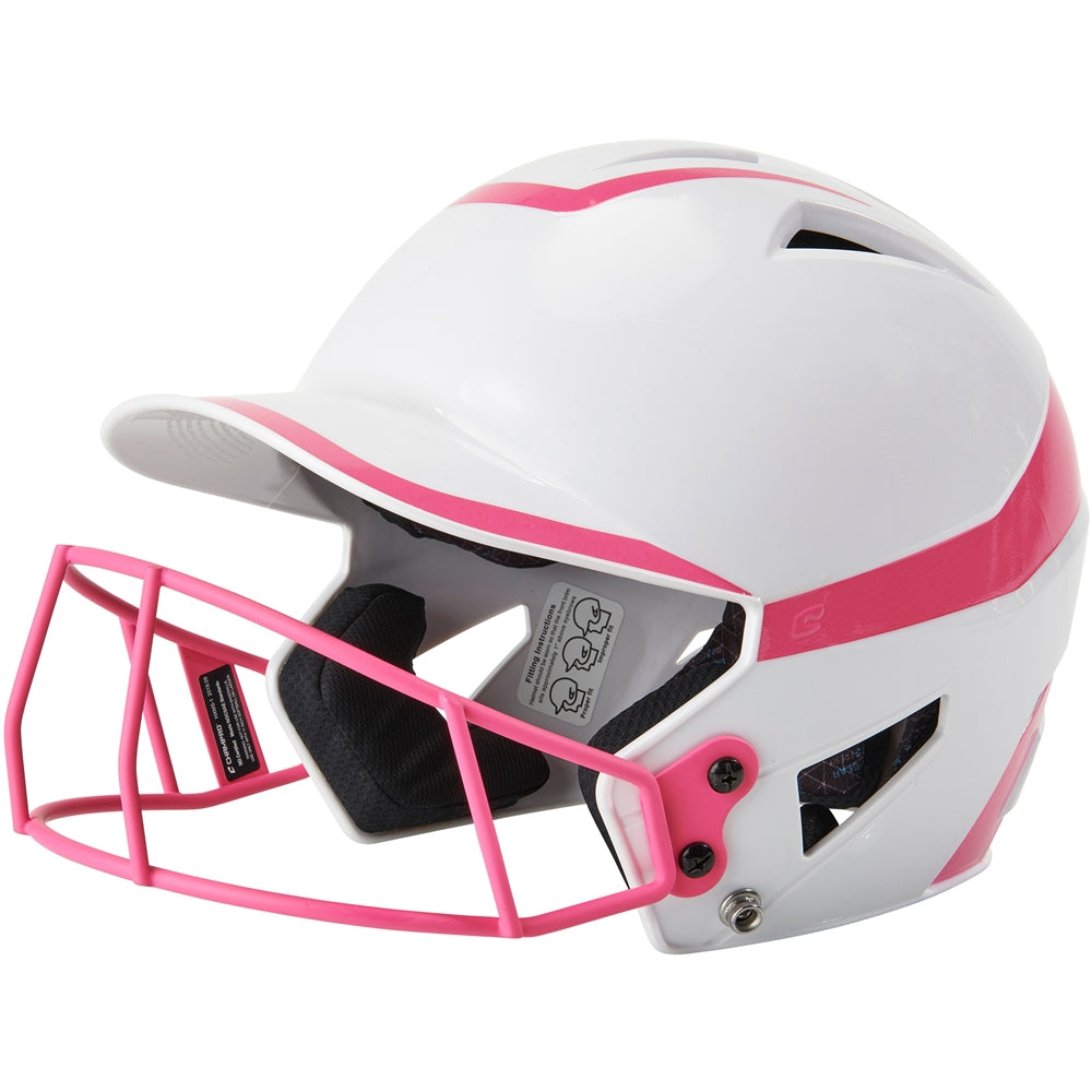 CHAMPRO FASTPITCH TWO-TONE SOFTBALL HELMET WITH MASK