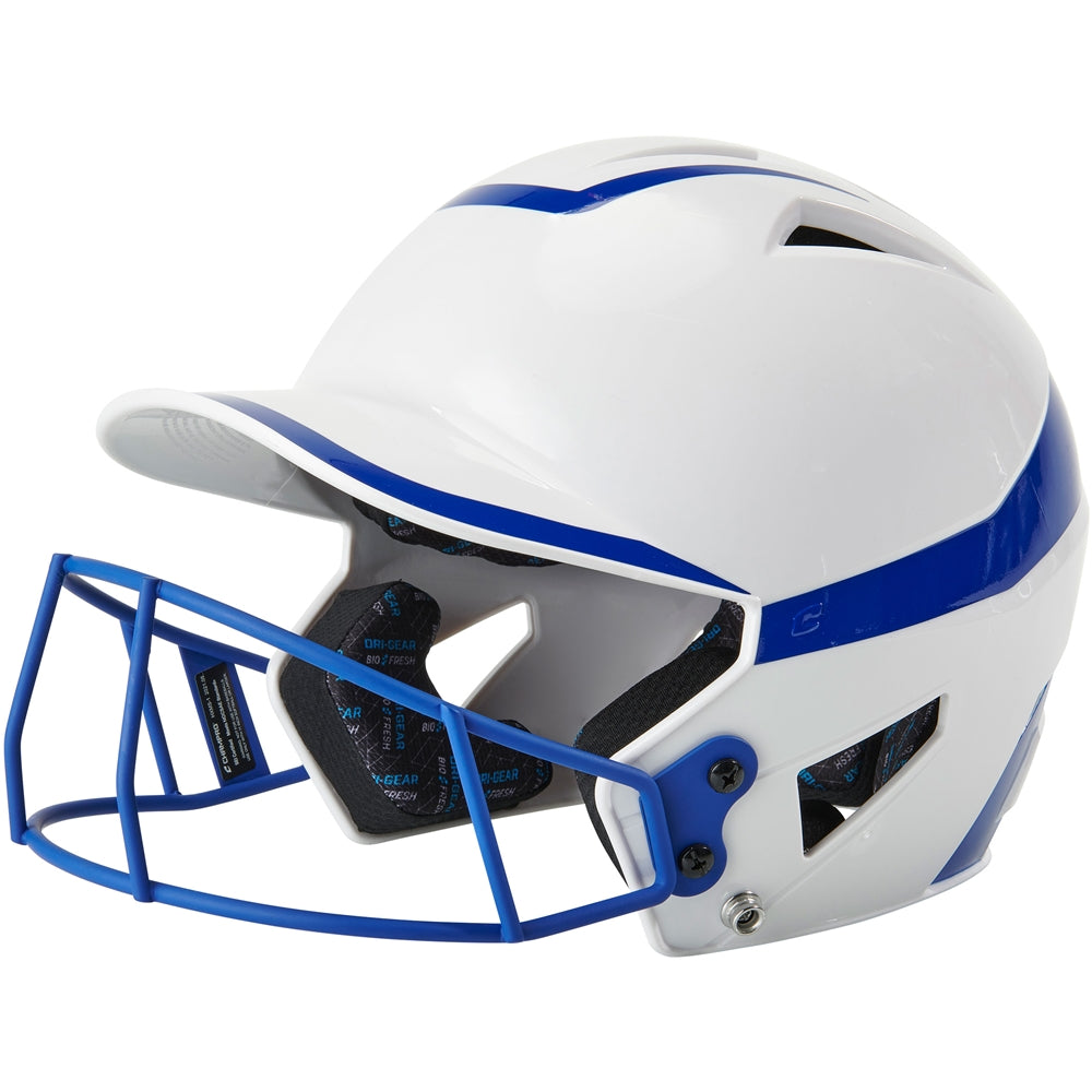 CHAMPRO FASTPITCH TWO-TONE SOFTBALL HELMET WITH MASK