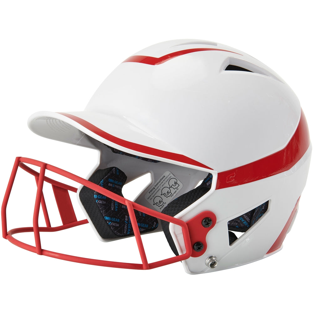 CHAMPRO FASTPITCH TWO-TONE SOFTBALL HELMET WITH MASK