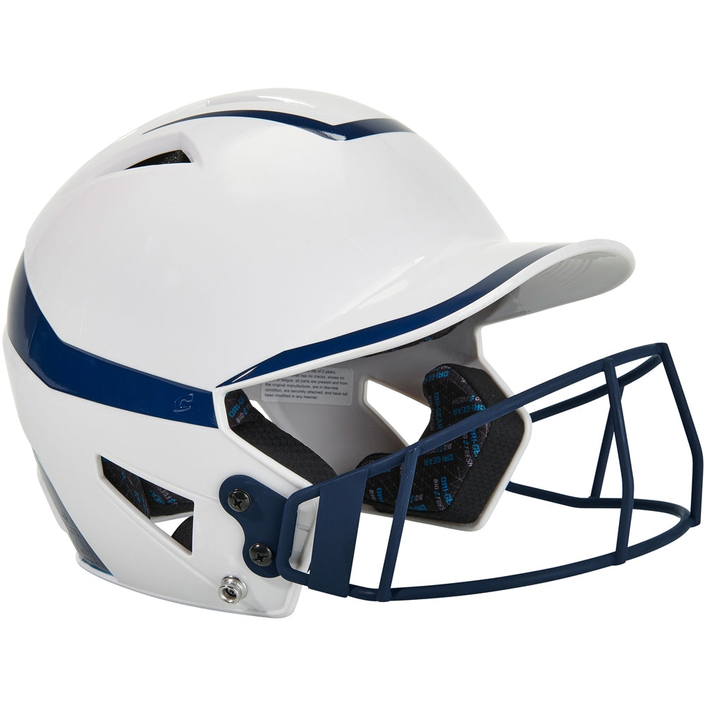 CHAMPRO FASTPITCH TWO-TONE SOFTBALL HELMET WITH MASK