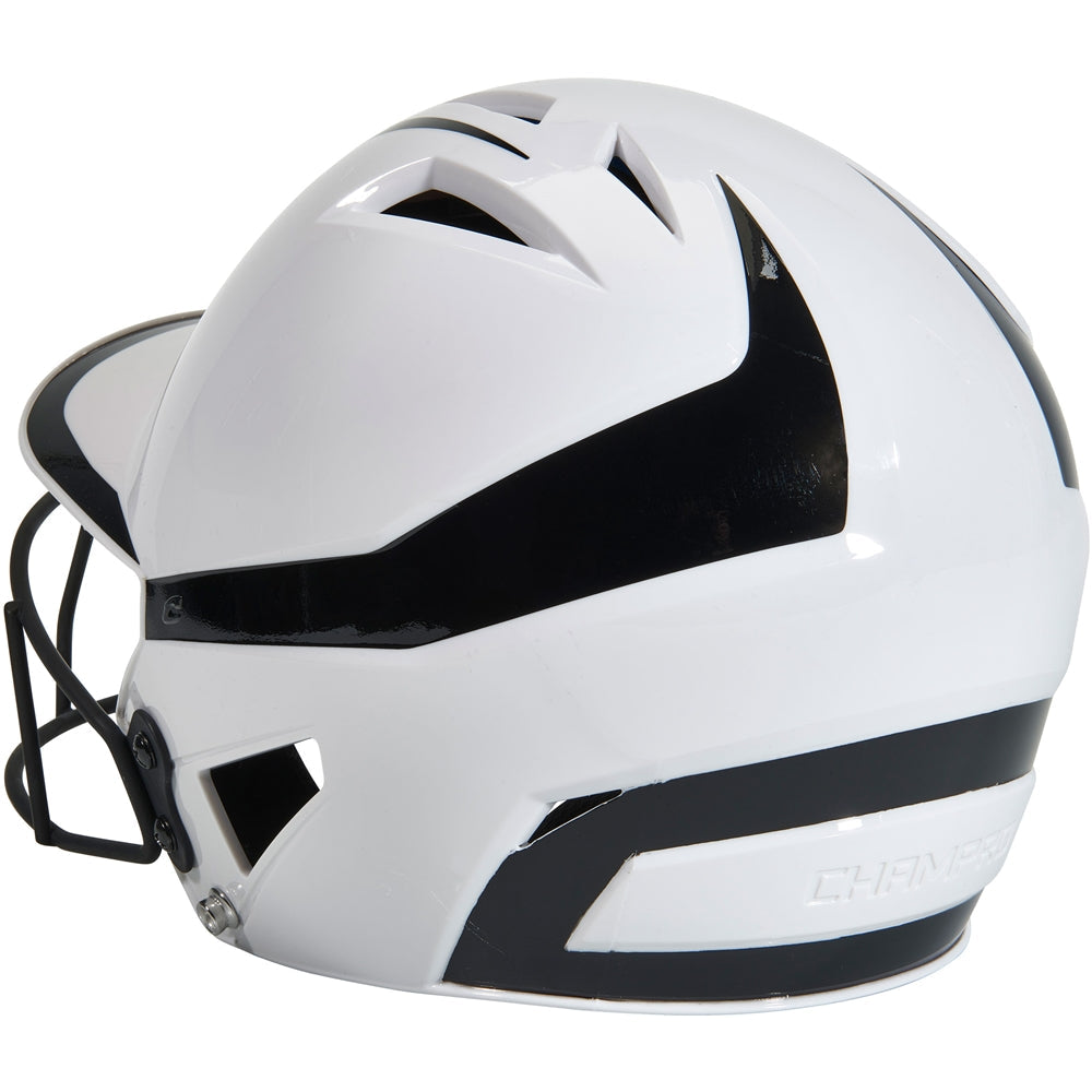 CHAMPRO FASTPITCH TWO-TONE SOFTBALL HELMET WITH MASK