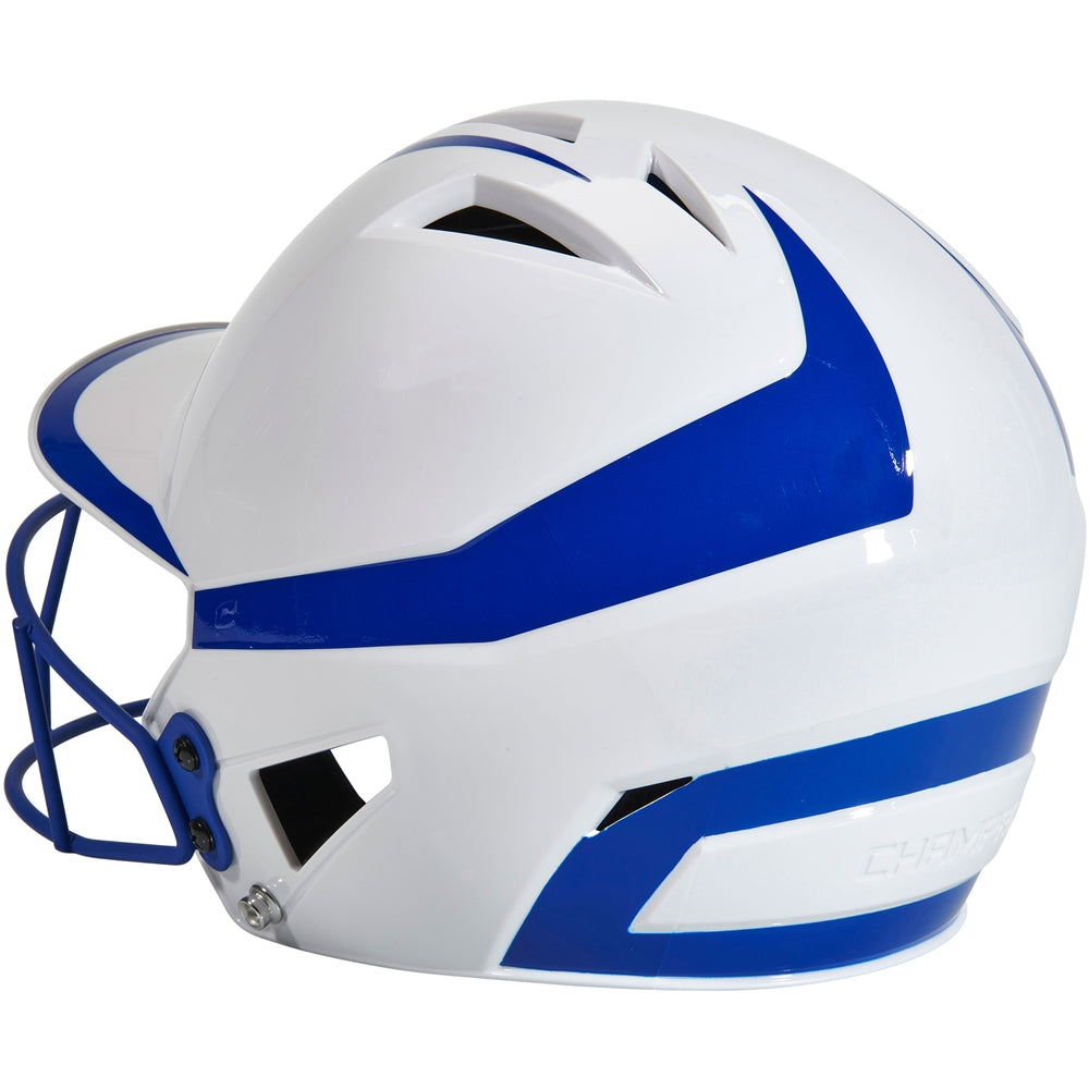 CHAMPRO FASTPITCH TWO-TONE SOFTBALL HELMET WITH MASK