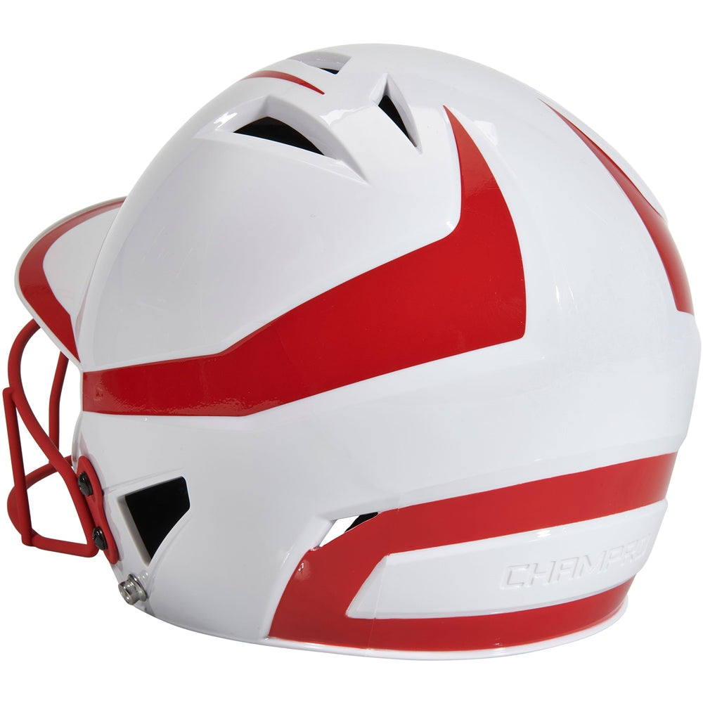 CHAMPRO FASTPITCH TWO-TONE SOFTBALL HELMET WITH MASK