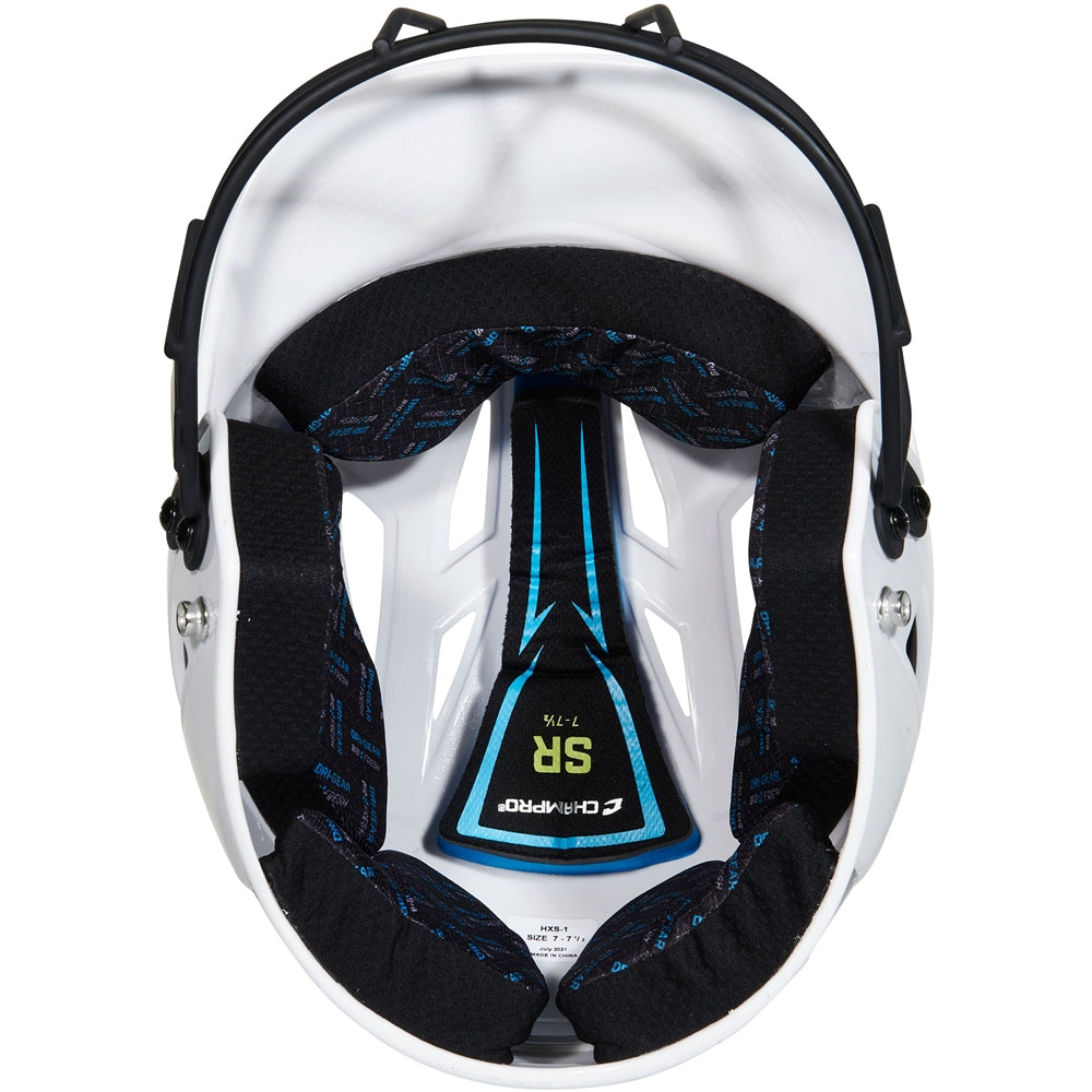 CHAMPRO FASTPITCH TWO-TONE SOFTBALL HELMET WITH MASK