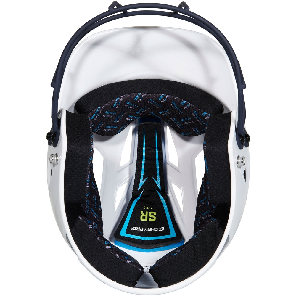CHAMPRO FASTPITCH TWO-TONE SOFTBALL HELMET WITH MASK