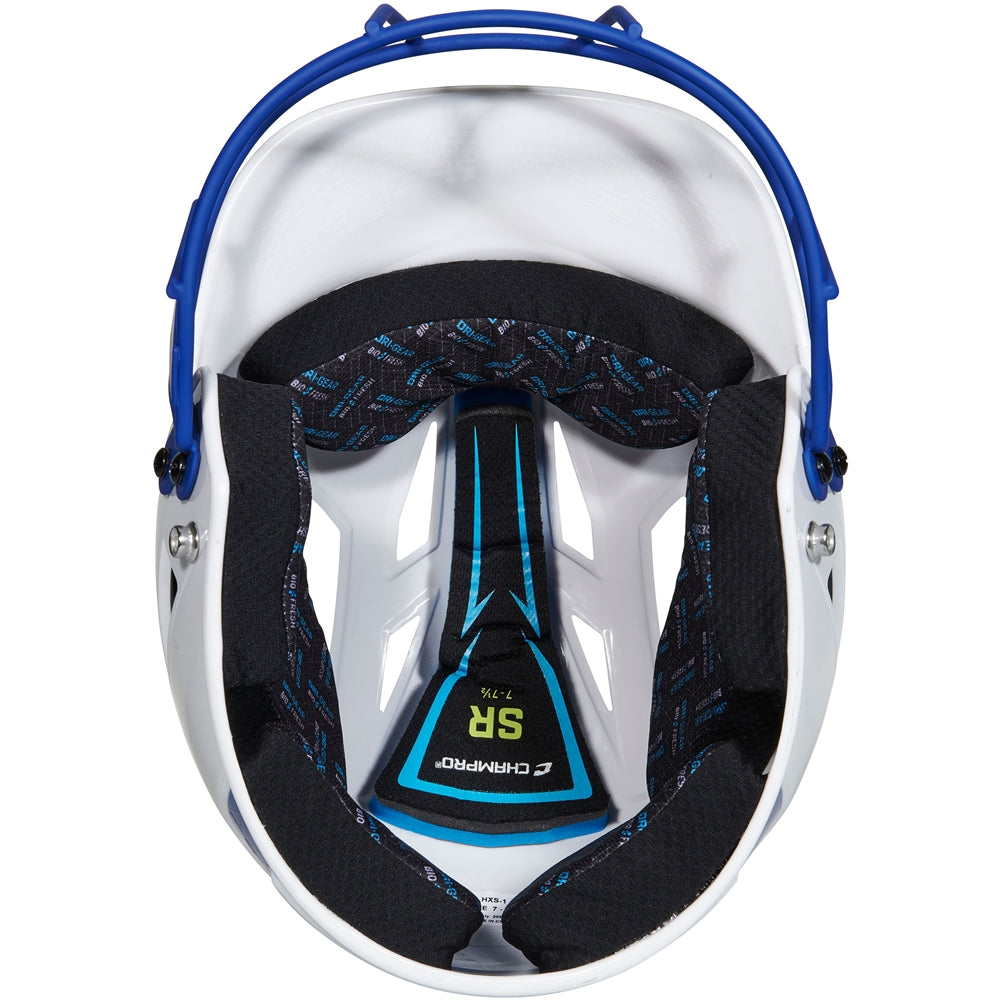 CHAMPRO FASTPITCH TWO-TONE SOFTBALL HELMET WITH MASK