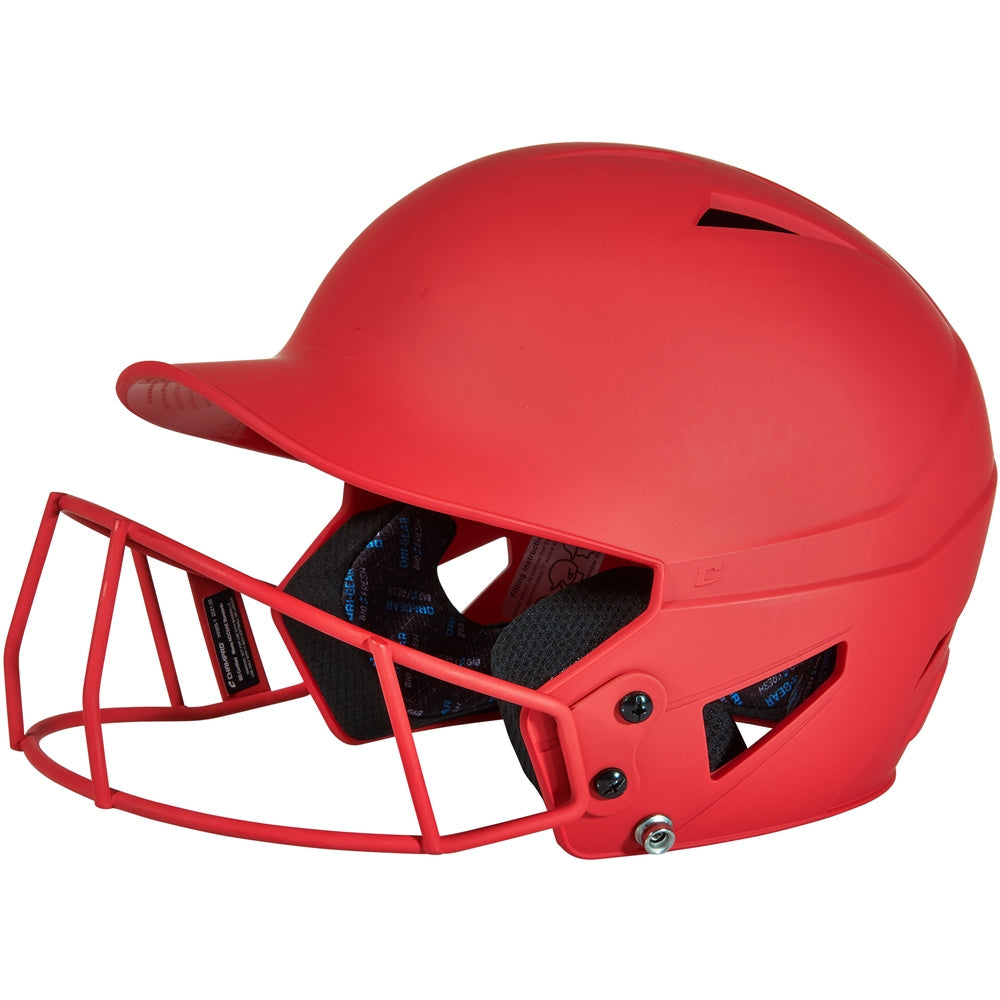 CHAMPRO FASTPITCH HX MATTE SOFTBALL HELMET WITH FACE MASK