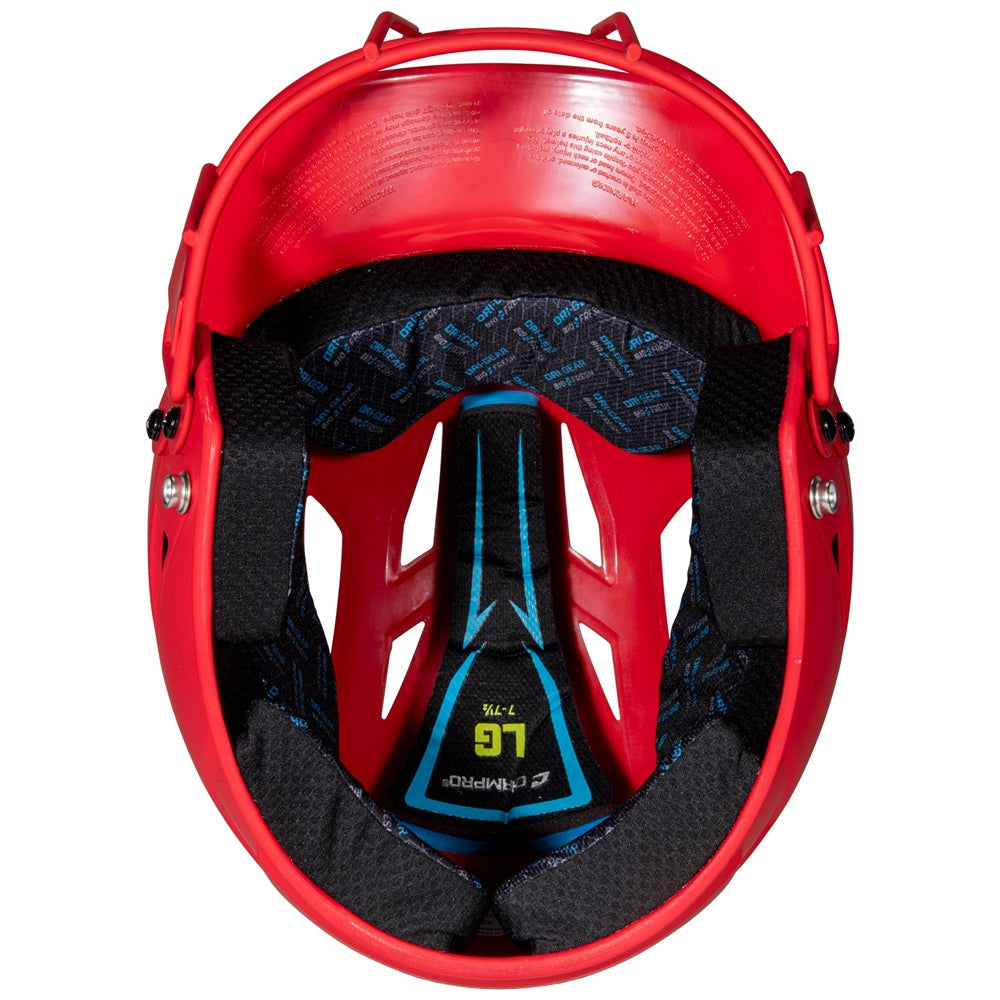 CHAMPRO FASTPITCH HX MATTE SOFTBALL HELMET WITH FACE MASK